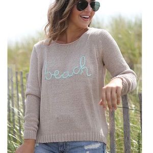 NWOT Wooden Ships Beach Sweater